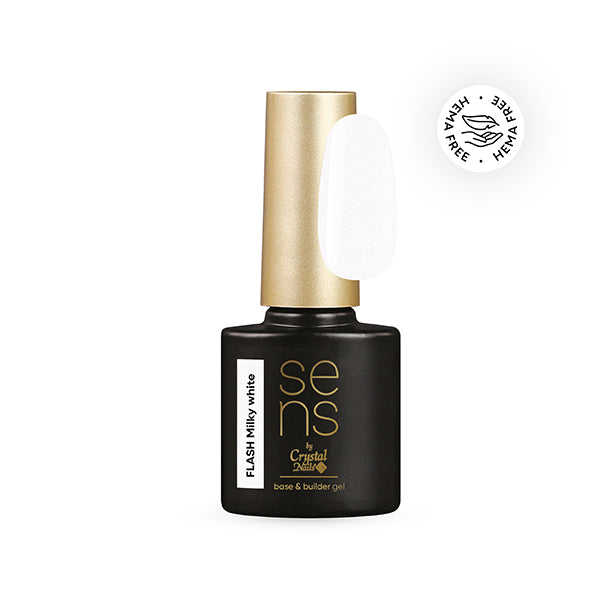 SENS FLASH base&builder gel - milky white 10ml (THF)