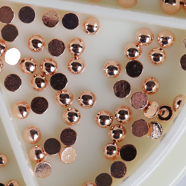 Half Beads Refill - Metal rosegold 3mm