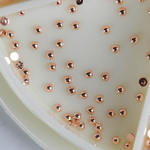 Half Beads Refill - Metal Rosegold 1,5mm