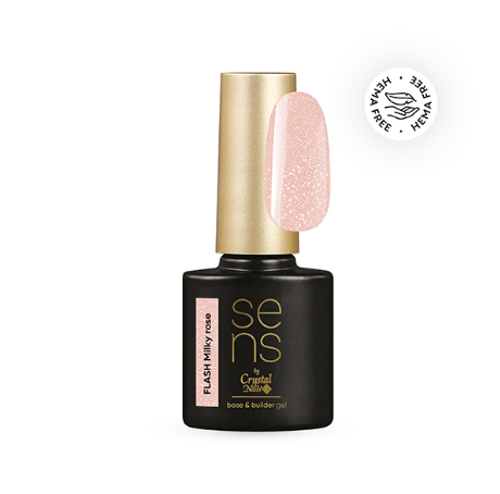 SENS FLASH base&builder gel - milky rose 10ml (THF)