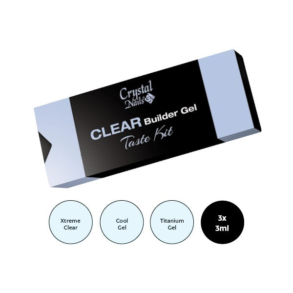 CLEAR BUILDER GEL TASTE KIT PAKETTI