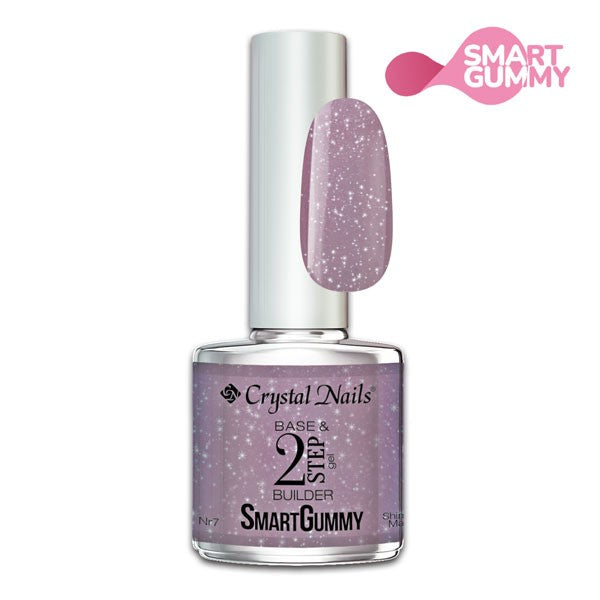 SMARTGUMMY BASE&BUILDER GEL 8ML - Nr7 Shimmer mauve