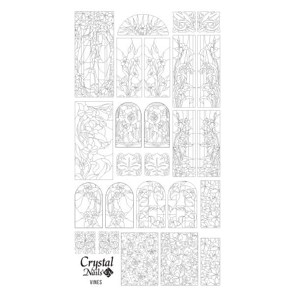 CN NAIL STICKER - VINES BLACK