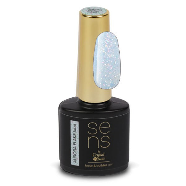 SENS AURORA FLAKE BASE&BUILDER GEL 10 ML - Blue