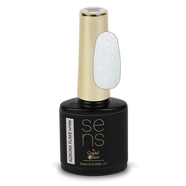 SENS AURORA FLAKE BASE&BUILDER GEL 10 ML - White