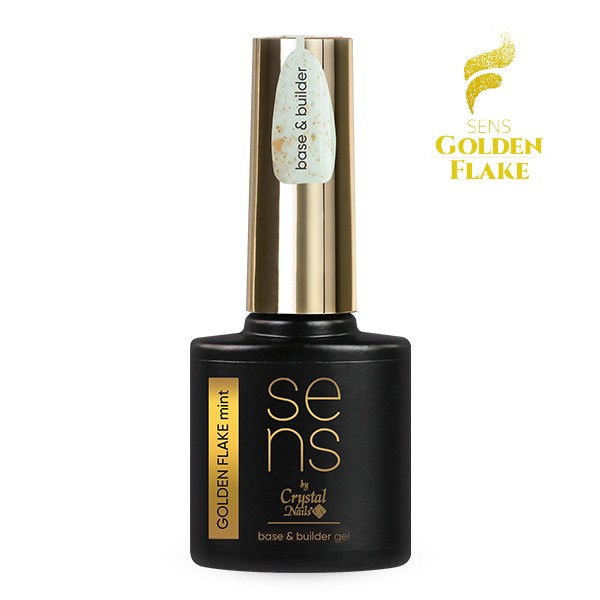 SENS GOLDEN FLAKE BASE&BUILDER GEL- mint 10 ML