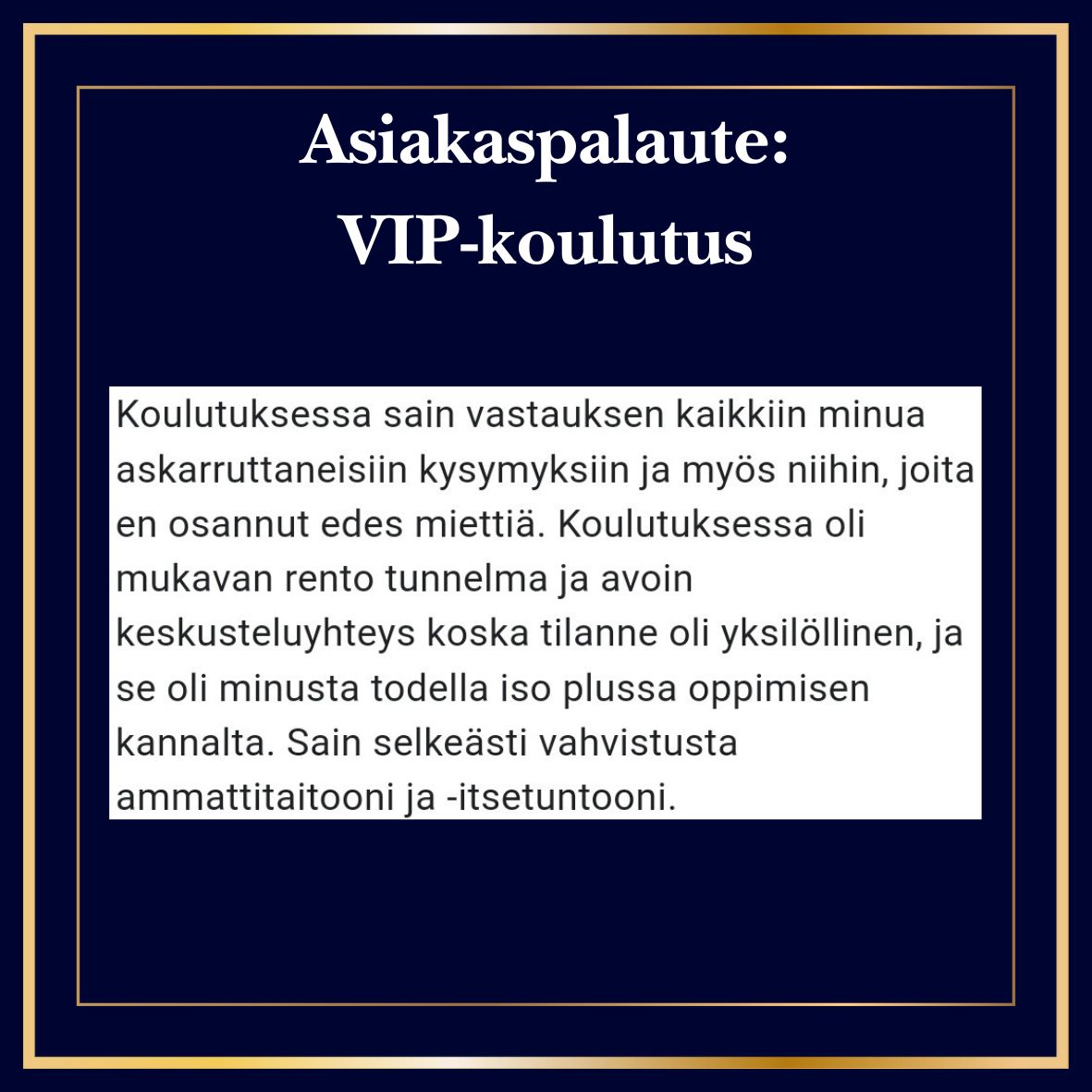 VIP-koulutus