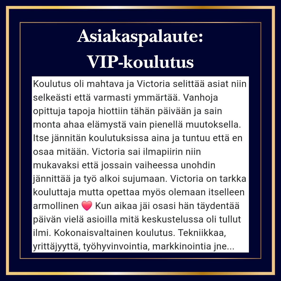 VIP-koulutus