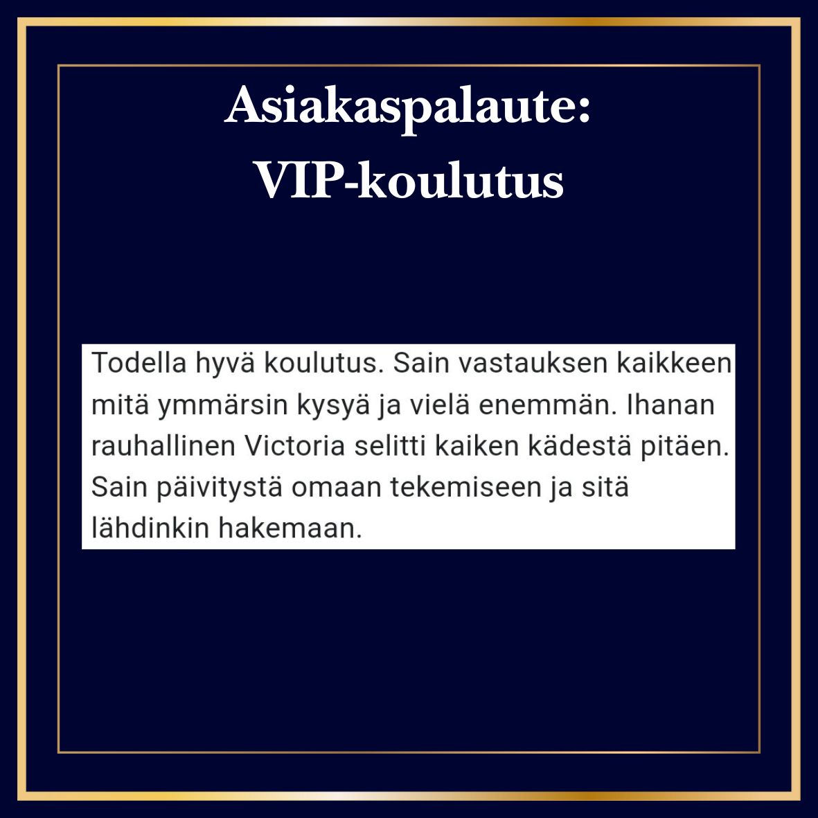 VIP-koulutus