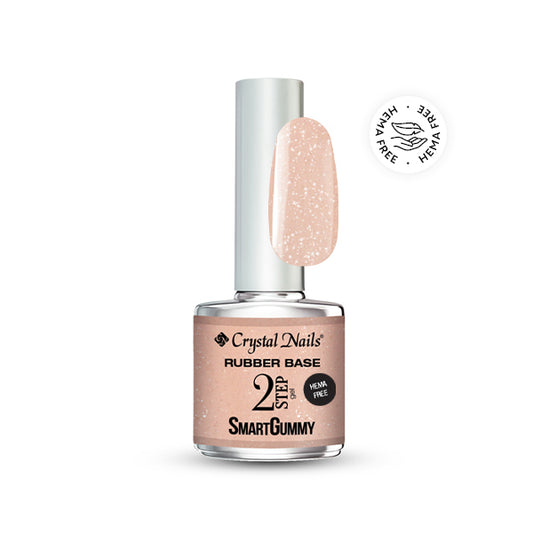 SmartGummy Rubber Base Gel 8ML - Nr8 Shimmer Peach (THF)
