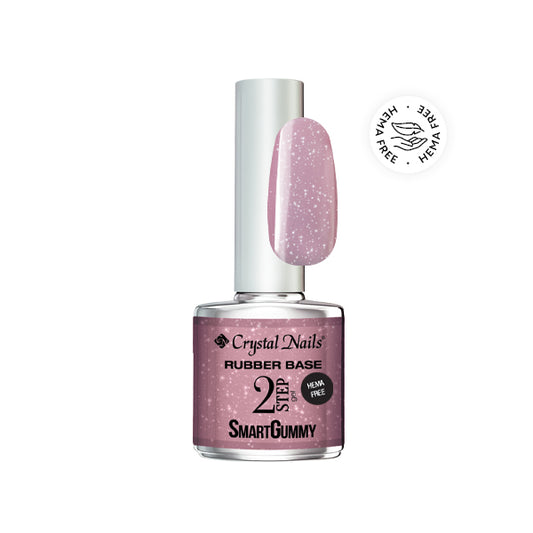 SmartGummy Rubber Base Gel 8ML - Nr6 Shimmer rose (THF)