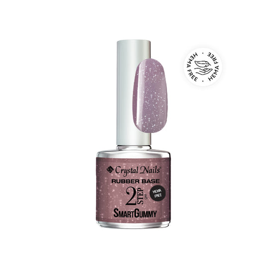 SmartGummy Rubber Base Gel 8ML - Nr7 Shimmer mauve (THF)