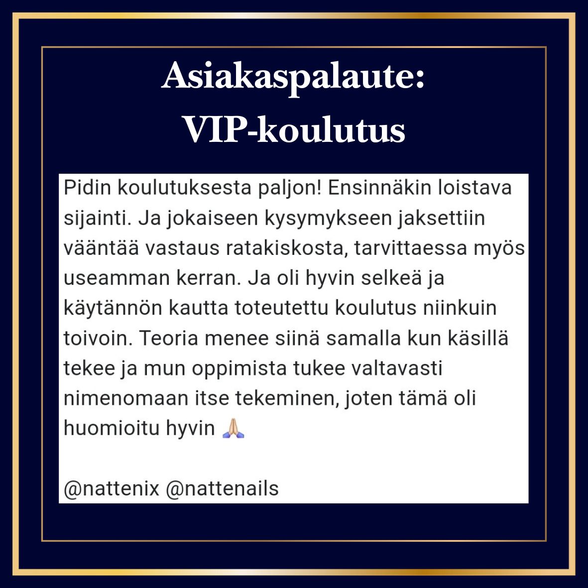 VIP-koulutus