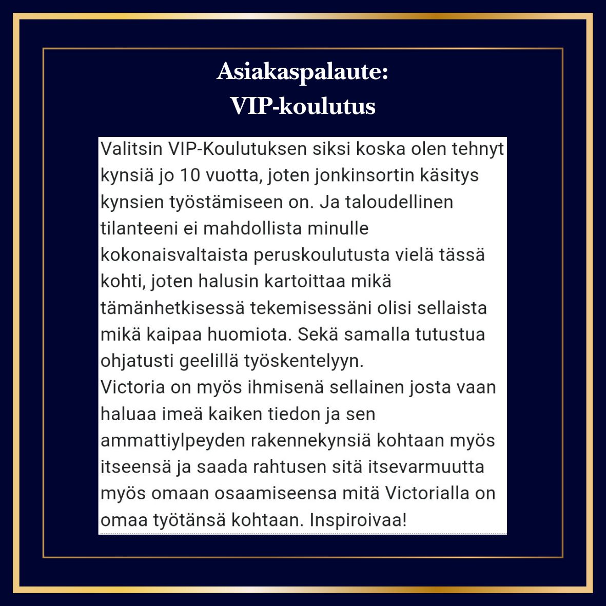 VIP-koulutus