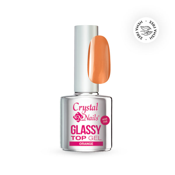 GLASSY TOP GEL - ORANGE 4ML (HF)