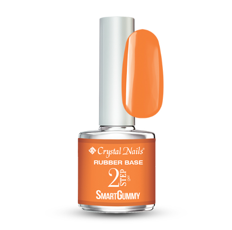 SMARTGUMMY RUBBER BASE GEL 8ML - Nr35 Glowy Orange