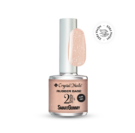 SmartGummy Rubber Base Gel 8ML -Nr8 Shimmer Peach (THF)