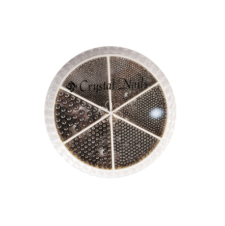 METAL PEARL SET - DARK SILVER