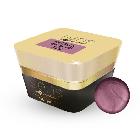 SENS METALLIC DECOR GEL 5 ML - Red berry (THF)