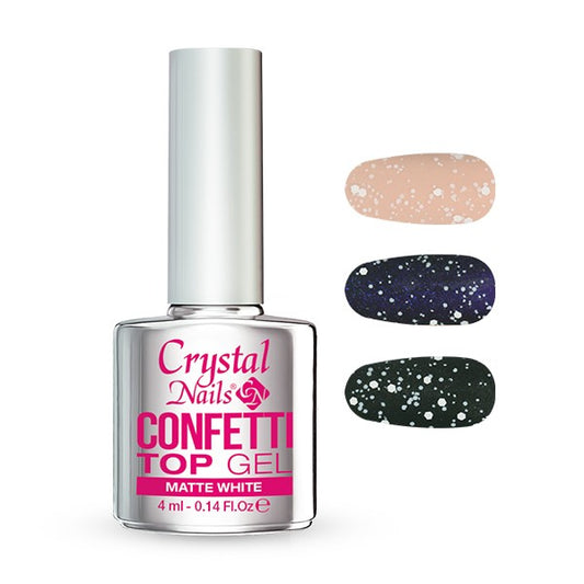 CONFETTI TOP GEL 4 ML - Matte White (THF)