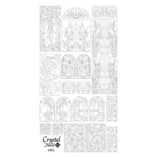 CN NAIL STICKER - VINES BLACK