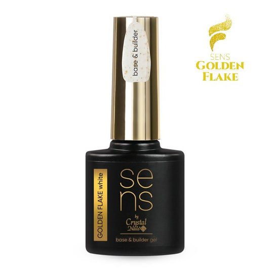 SENS GOLDEN FLAKE BASE&BUILDER GEL- white 10 ML